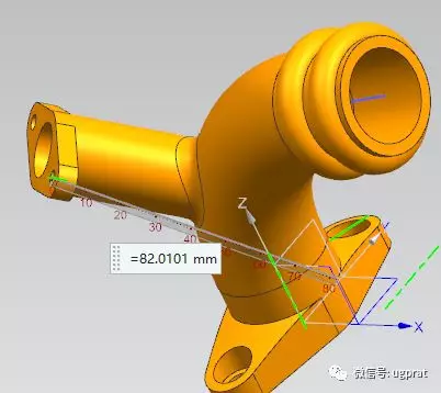 NX10实例教程——弯管底座（草图绘制平面为异向面时，方向处理）的图33